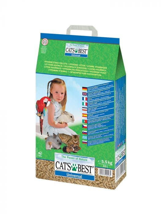 Cat's Best Universal Hygienische Pellet-Katzenstreu für kleine Tiere 10 l –  Farmae DE