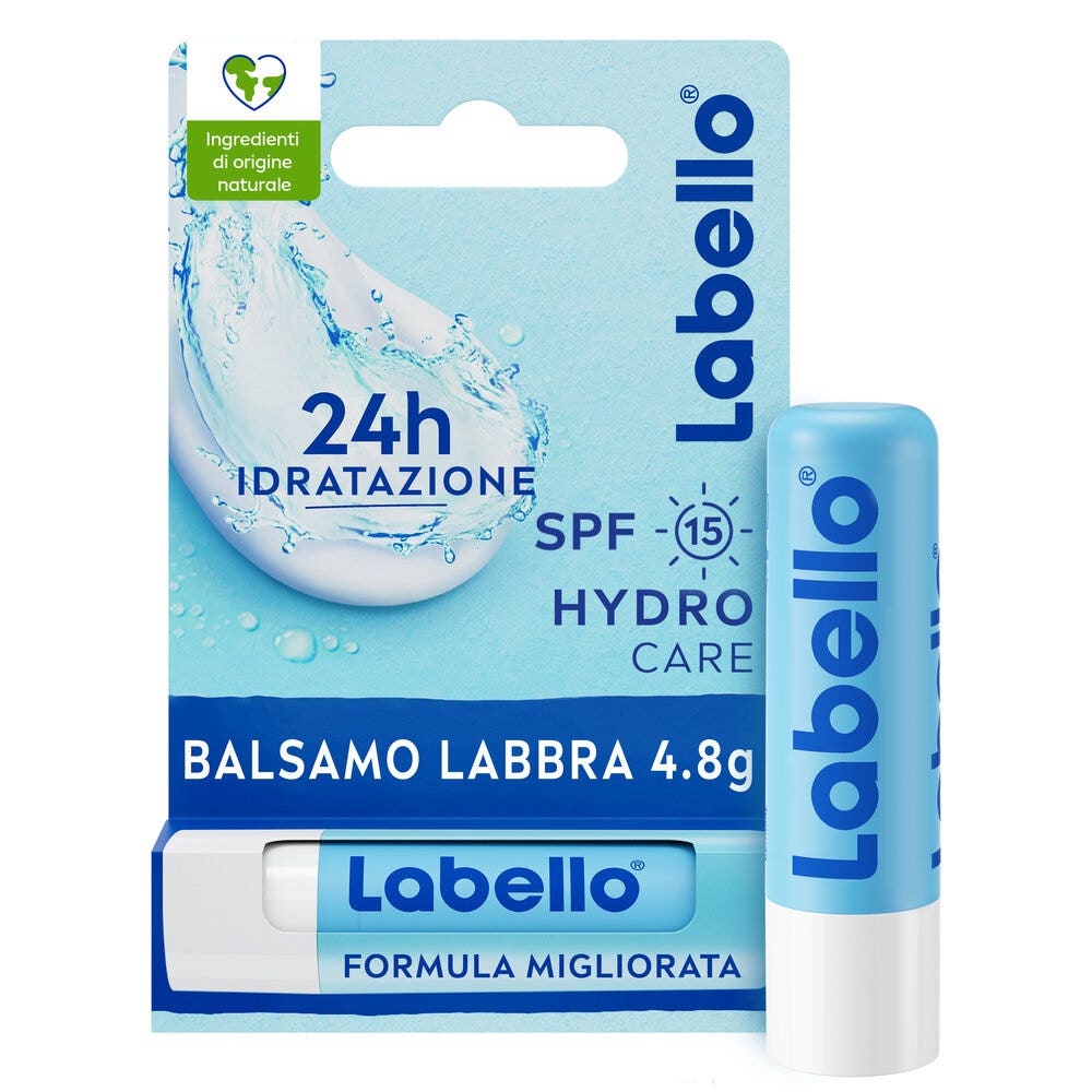 Labello Hydro Care Spf15 Feuchtigkeitsspendender und schützender  Lippenbalsam mit Aloe Vera und 4,8 g – Farmae DE