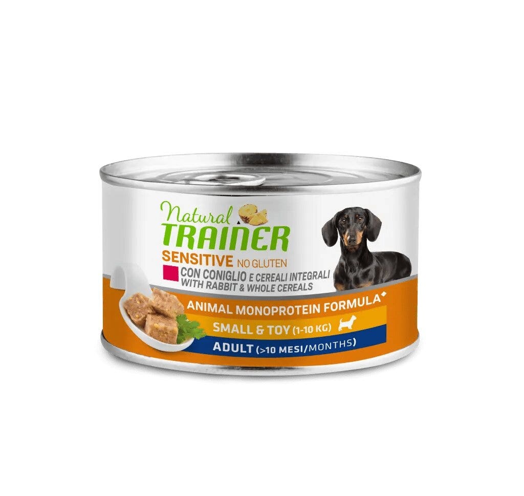 Natural Trainer Glutenfreies Nassfutter fr Hunde mit Kaninchen 150 g   Farmae DE