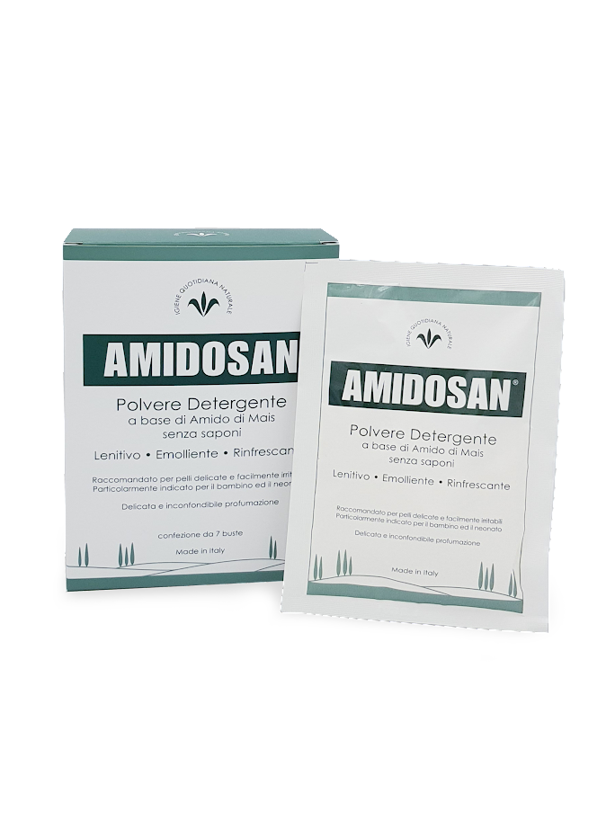 Amidosan Polvere Detergente Lenitiva 7 Bustine Da 40g-2