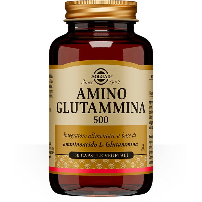 Solgar Amino Glutammina 500 50 Capsule Vegetali -4