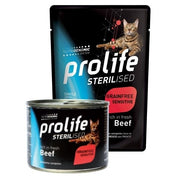 Prolife Sterilised Cat Grainfree Sensitive Cibo Umido Manzo Per Gatti Adulti 85g-1