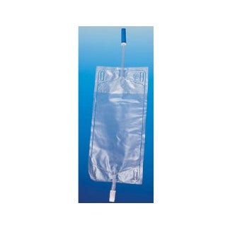 Sacca Urina Gamba Tubo Di Scarico 35cm Per Collegamento Polpaccio 750ml Valvola Antireflusso 30 Pezzi  - 2