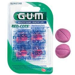 Gum Red-Cote Rivelatore Placca 12 Pastiglie  - 1