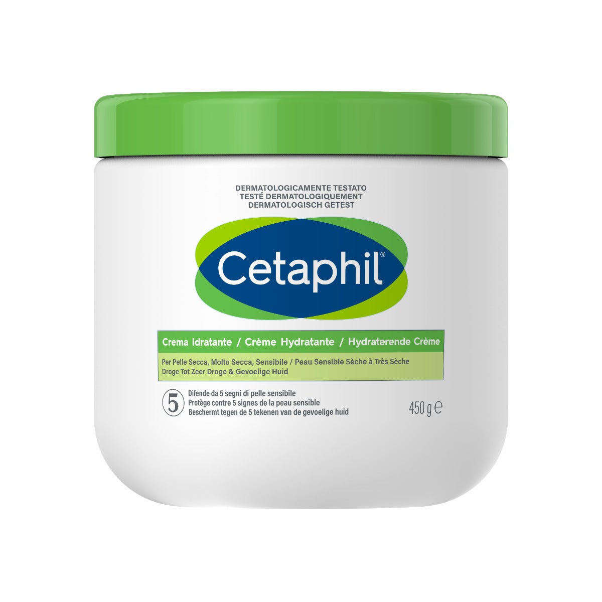 Cetaphil Crema Idratante Pelle Secca 450g Viso e Corpo-2