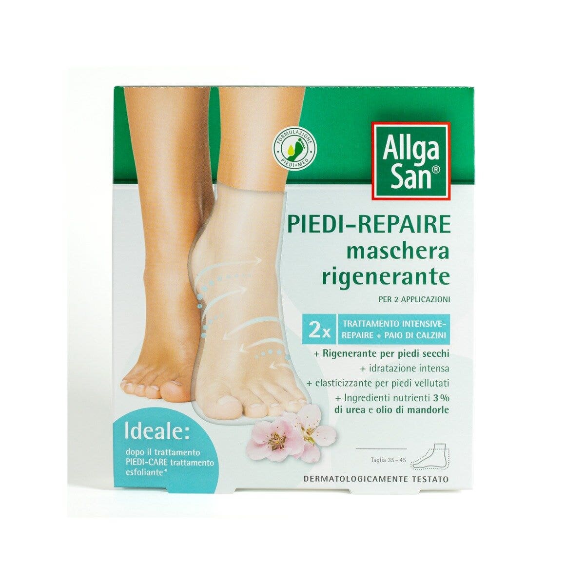 AllgaSan Piedi Repair Maschera Rigenerante 2 Trattamenti 28ml-1