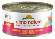 Almo Nature HFC Jelly Cibo Umido Salmone E Pollo Per Gatti Lattina 70g-1