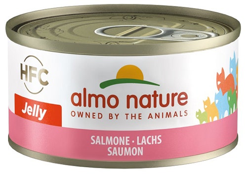 Almo Nature HFC Jelly Cibo Umido Al Salmone Per Gatti Lattina 70g-1