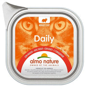 Almo Nature Daily Menù Cibo Umido Con Manzo Per Gatti Adulti Vaschetta 100g-1