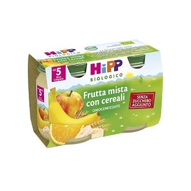 Hipp Bio Omogeneizzato Frutta Mista Con Cereali 2x125g  - 2
