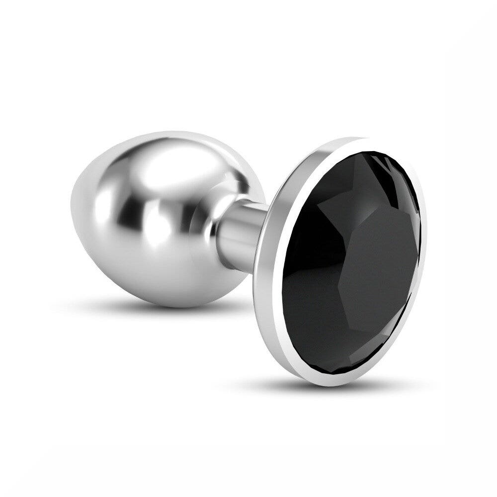Crushious Plug Anale Bijou Gioiello Nero Grande-1