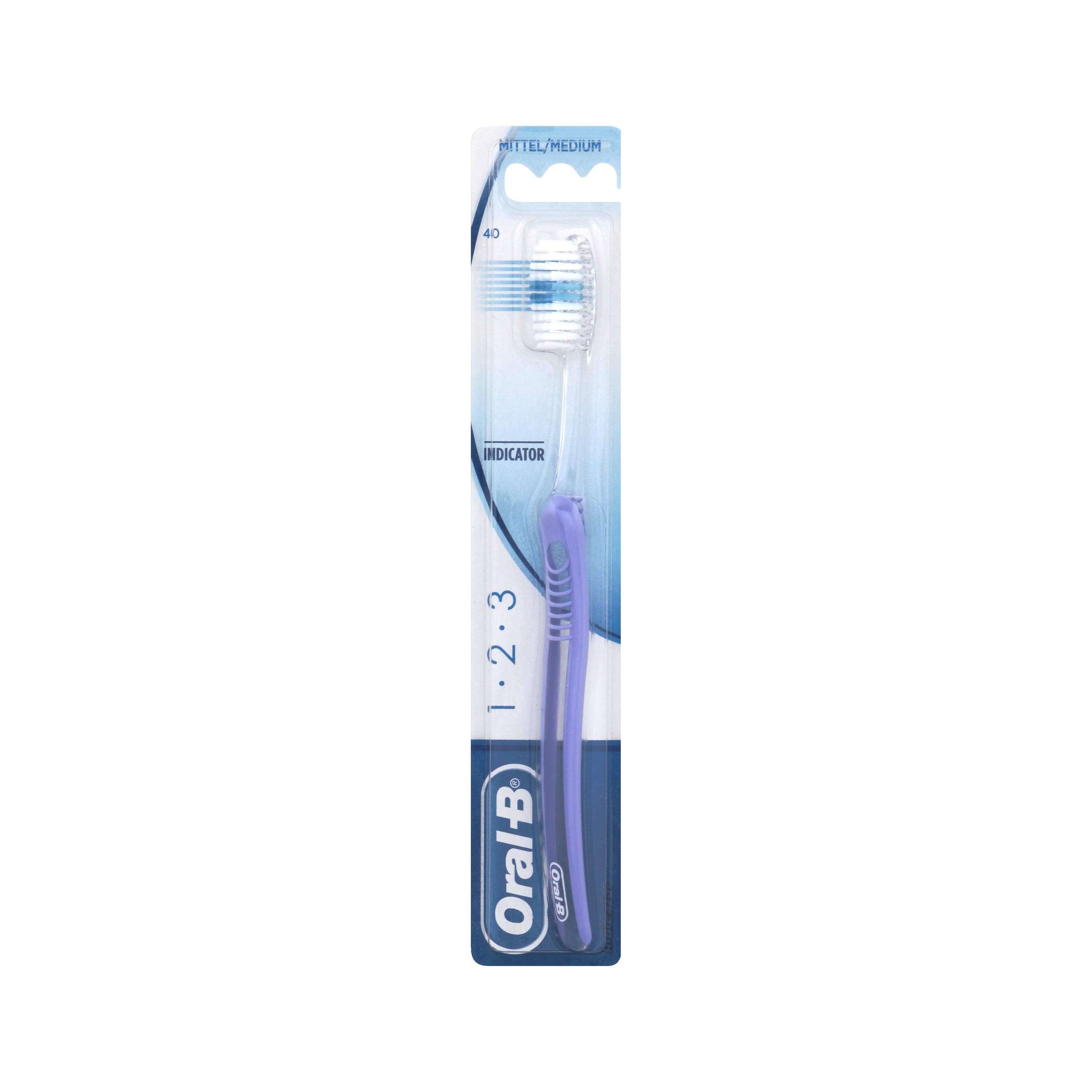 Spazzolino Manuale Medio Oral-B 1 2 3 Indicator Misura 35  - 3