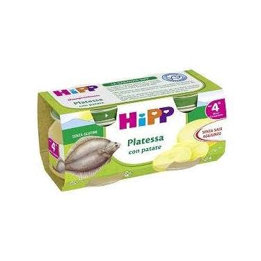 Hipp Bio Omogeneizzato Platessa Patate 4M+ 2x80g  - 1