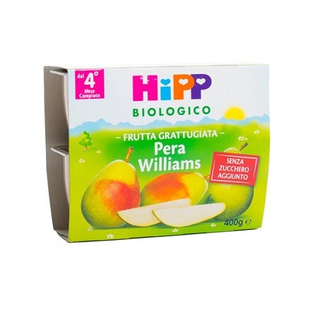 Hipp Bio Frutta Grattugiata Pera Williams 4x100g  - 2
