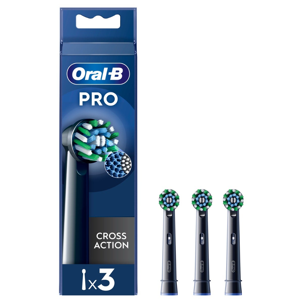 Oral-B Testine Di Ricambio Pro Cross Action Black 3 Pezzi-10