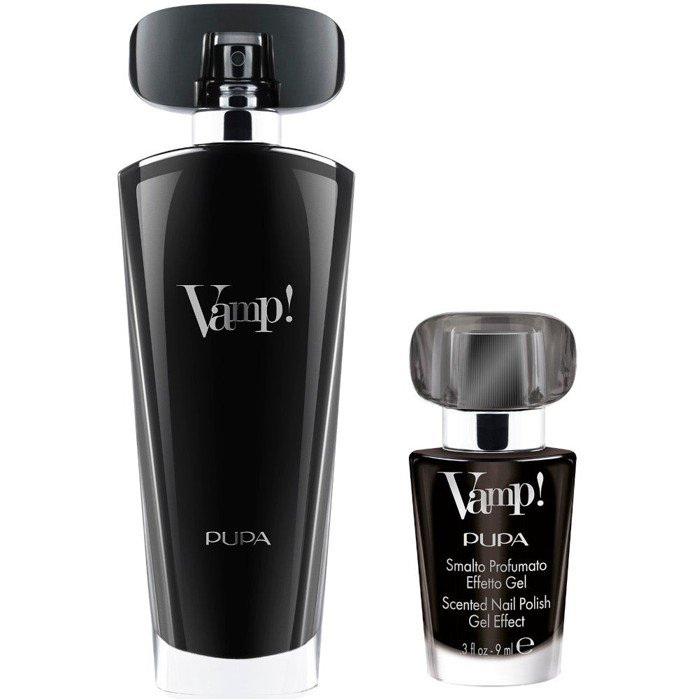 Pupa Kit Vamp Black Eau De Parfum 50 ml+Smalto Profumato Effetto Gel 9ml-1