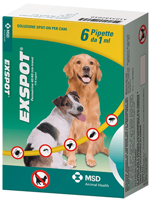 Exspot Spot-On Soluzione 6 Pipette 1ml 715mg/ml Cani-2