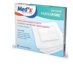Meds Pore Medicazione Adesiva 10x9cm 5 Pezzi  - 1