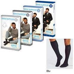Man Support 15 Cotone Gambaletto Blu Taglia 3 1 Paio  - 1
