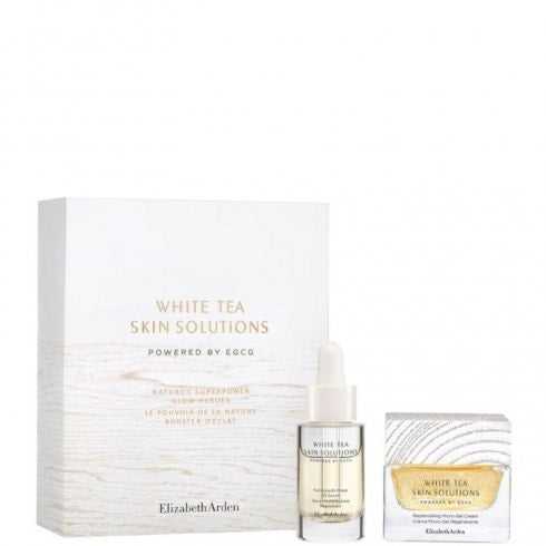 Elizabeth Arden Cofanetto White Tea Skin Solutions Micro-Gel Cream 50ml + Fortifying Oil Serum 15ml-2