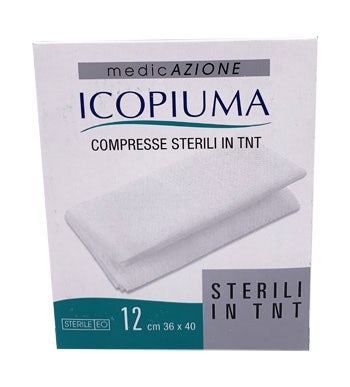 Garza Icopiuma Compressa In Tessuto Non Tessuto Autoadesiva 36x40cm 12 Pezzi  - 1