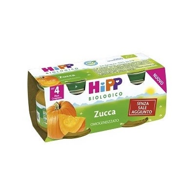 Hipp Bio Omogenizzato Zucca  2X80g 4 Mesi +  - 2