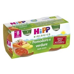 Hipp Bio Omogeneizzato Sugo Pomodoro Verdure 8M+ 2x80g  - 1
