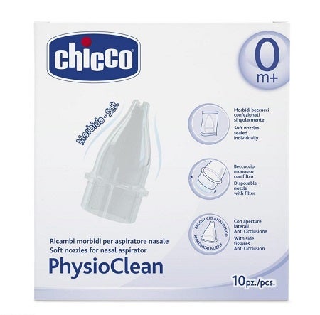 Chicco Ricambio Aspiratore Nasale PhysioClean 10 Beccucci  - 1
