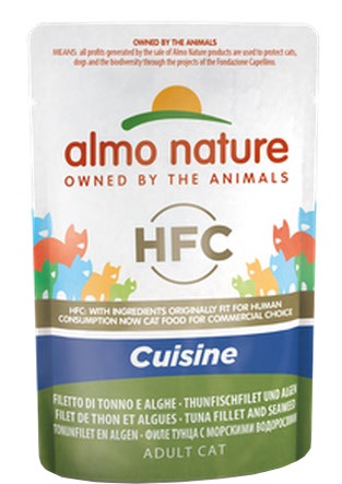 Almo Nature HFC Cuisine Cibo Umido Filetto Di Tonno E Alghe Per Gatti Adulti Bustina 55g-2