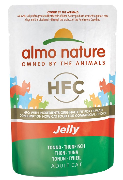 Almo Nature HCF Classic Jelly Con Tonno Per Gatti Adulti Busta 55g-2