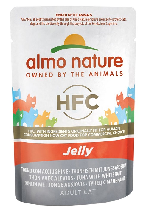 Almo Nature HCF Classic Jelly Tonno Con Acciughine Cibo Umido Per Gatti Adulti Busta 55g-2