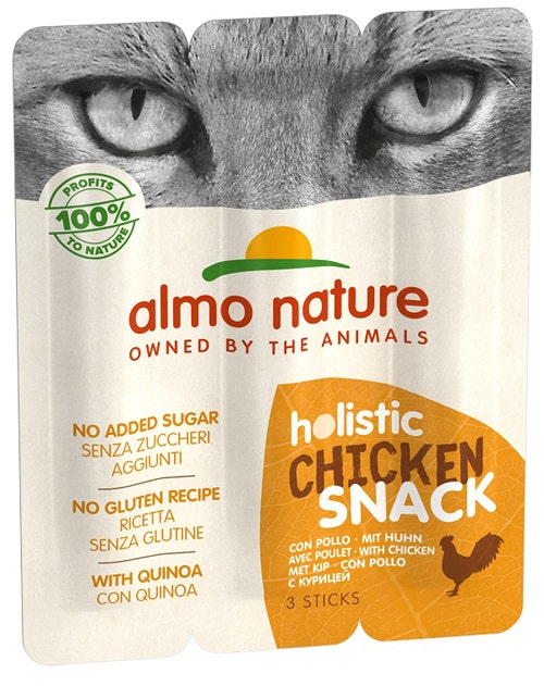 Almo Nature Holistic Snack Al Pollo Per Gatti Adulti 3 Sticks Da 5g-2