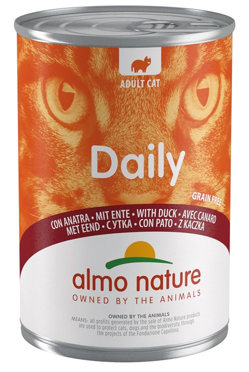 Almo Nature Daily Menu Cibo Umido Anatra Gatti Adulti Scatoletta 400g-2