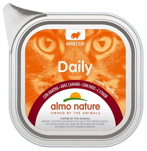 Almo Nature Daily Menu Cibo Umido Anatra Gatti Adulti Vaschetta 100g-2