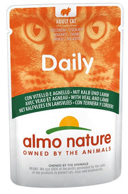 Almo Nature Daily Cibo Umido Con Vitello E Agnello Gatti Adulti Bustina 70g-1