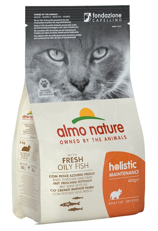 Almo Nature Holistic Maintenance Pollo Fresco E Riso Cibo Secco Per Gatti Adulti Sacco 400g-2