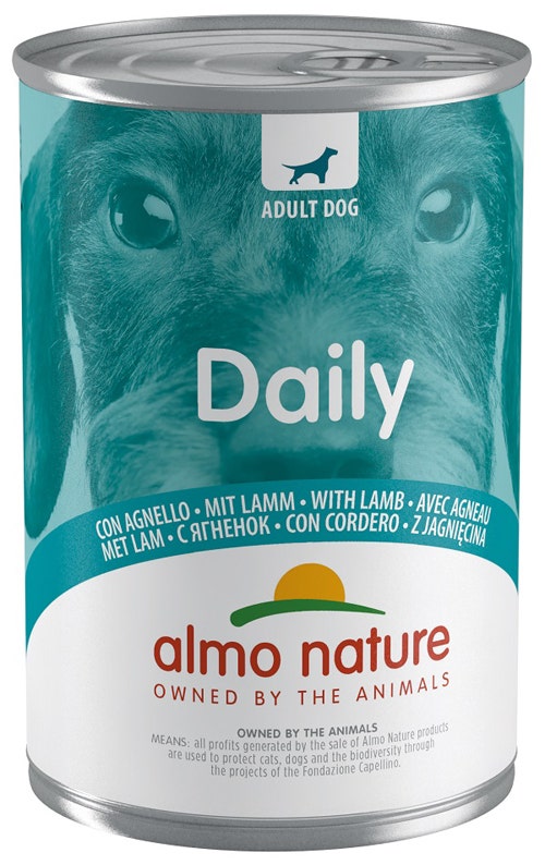 Almo Nature Daily Menu Agnello Cibo Umido Per Cani Adulti Lattina 400g-1