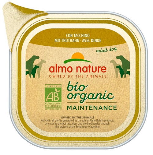 Almo Nature Daily Menu Bio Cibo Umido Tacchino Cani Adulti Vaschetta 100g-2