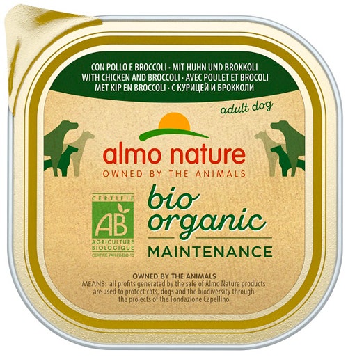 Almo Nature Daily Menu Bio Cibo Umido Pollo E Broccoli Cani Adulti Vaschetta 300g-2