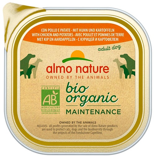 Almo Nature Daily Menu Bio Cibo Umido Pollo E Patate Cani Adulti Vaschetta 300g-2