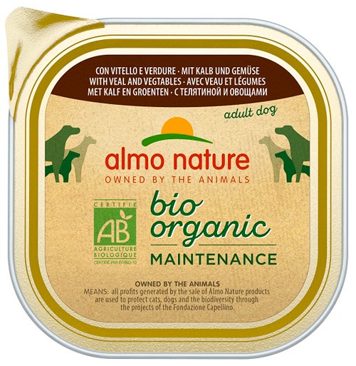 Almo Nature Daily Menu Bio Cibo Umido Vitello E Verdure Cani Adulti Vaschetta 300g-2