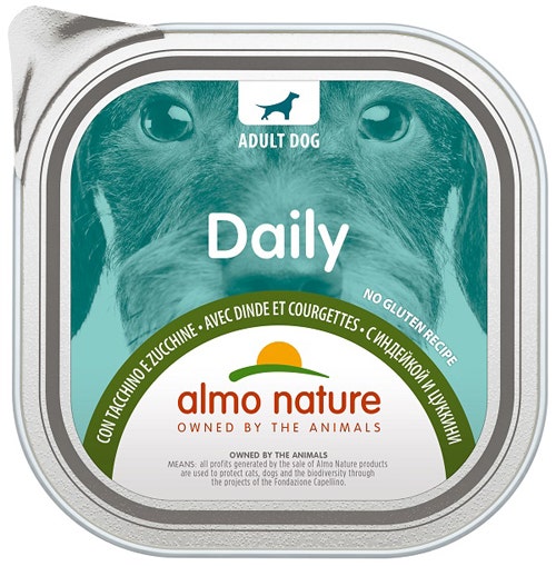 Almo Nature Daily Menu Cibo Umido Tacchino E Zucchine Cani Adulti Vaschetta 300g-2