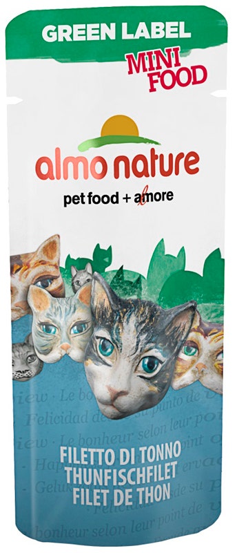 Almo Nature Green Label Mini Food Cibo Umido Filetto Di Tonno Per Gatti Adulti Bustina 3g-2