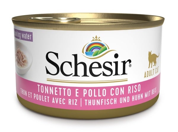 Schesir Tonnetto Con Pollo E Riso Cibo Umido Gatti Adulti Lattina 85g-2