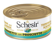 Schesir Tonnetto Con Prosciutto In Brodo Di Pesce Cibo Umido Gatti Adulti Lattina 70g-2