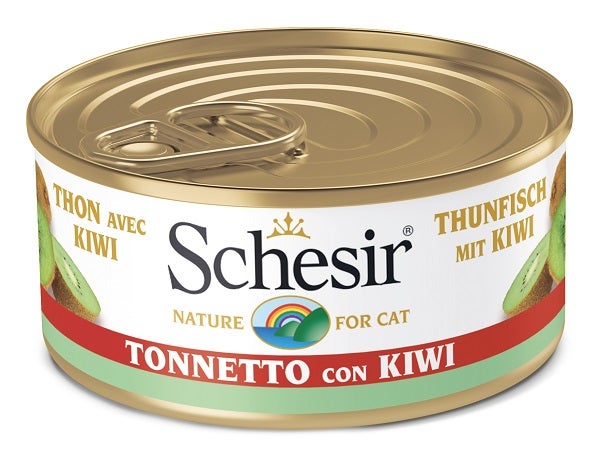 Schesir Tonnetto Con Kiwi Cibo Umido Gatti Adulti Lattina 75-2