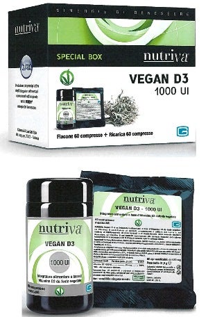 NUTRIVA VEGAN D3 60CPR+RIC-2