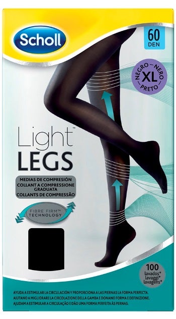 Scholl Light Legs Collant 60 Denari Taglia XL Nero  - 1