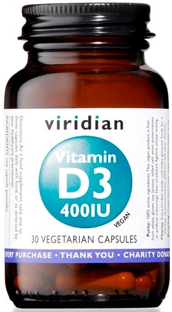 VIRIDIAN VITAMIN D3 400IU 30CP-2