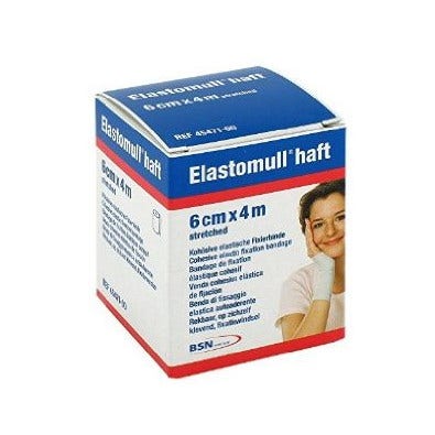Elastomull Haft Benda 4mx6cm 1 Pezzo-3